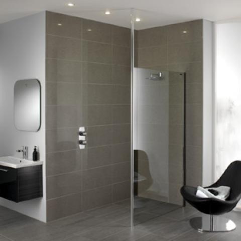 Set D1: Duscholux inloop douchewand 100cm